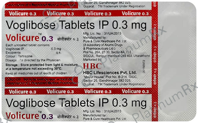 Volicure 0.3mg Tablet 15s