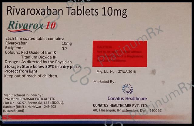 Rivarox 10 Tablet 14 tablets