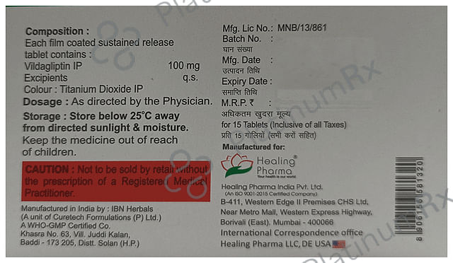 Vildasmart 100mg SR Tablet 15s