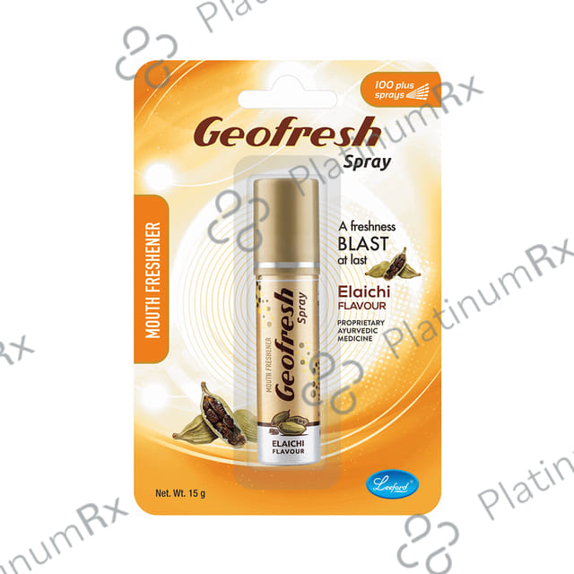 Leeford Geofresh Ayurvedic Mouth Freshner Spray Elaichi