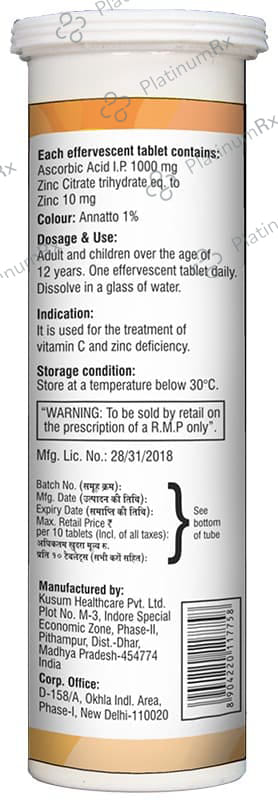 Lussi Effervescent Tablet Zingy Citrus