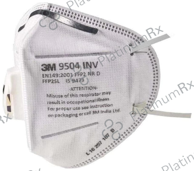 3M 9504 INV P P2 Respirator Mask White 1 Mask