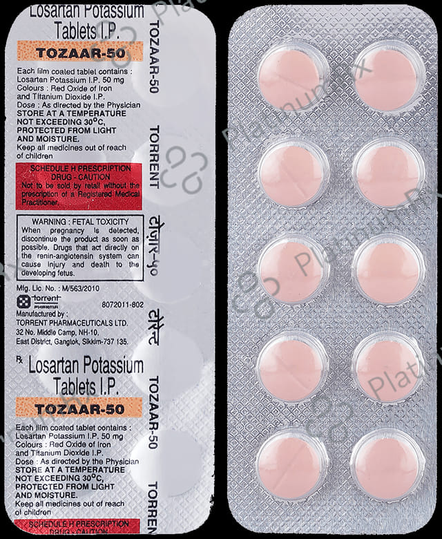 Tozaar 50mg Tablet 10s