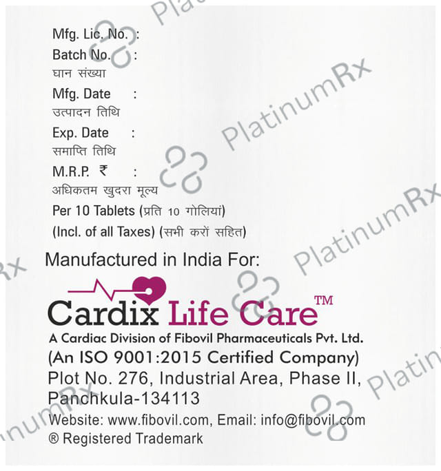 Cardcilin 20 Tablet