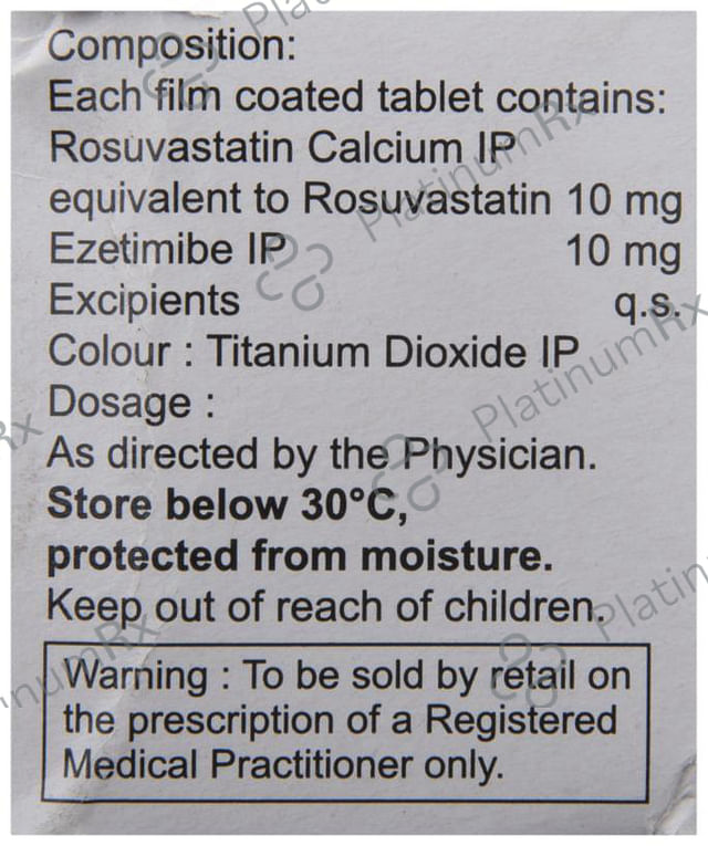 Rosuvas EZ 10/10mg Tablet 10s