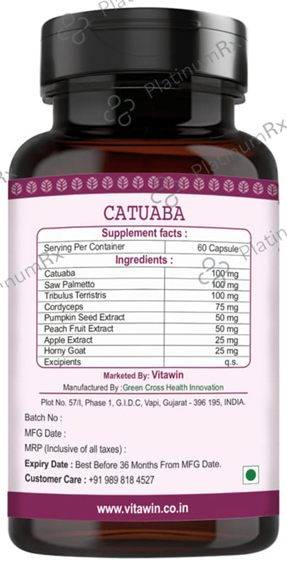 Vitawin Catuaba Vegetarian Capsule