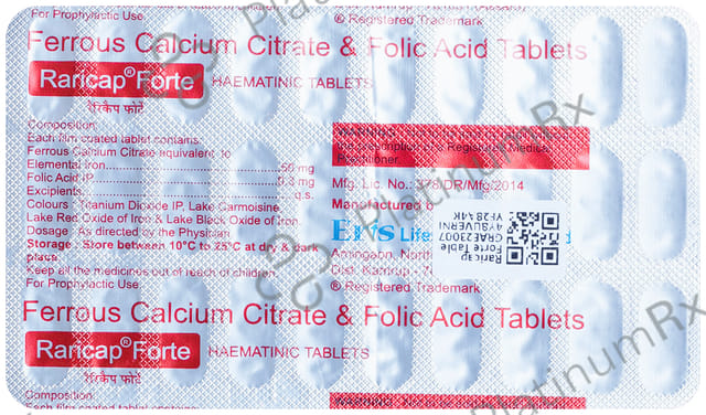 Raricap Forte 50/0.3mg Tablet 30s