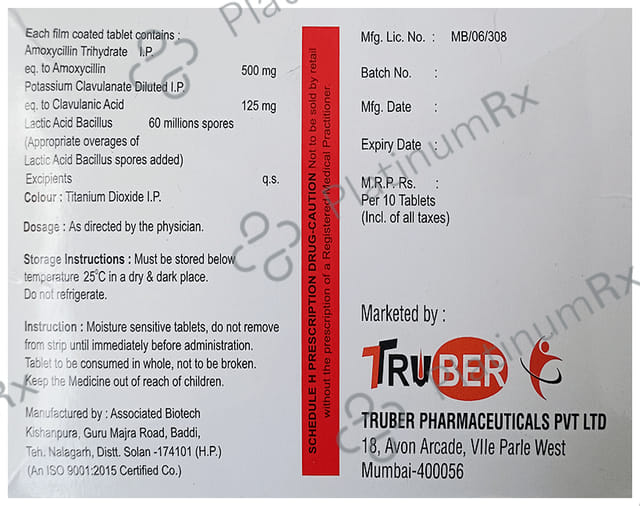 Tericlav 625 Tablet 10s