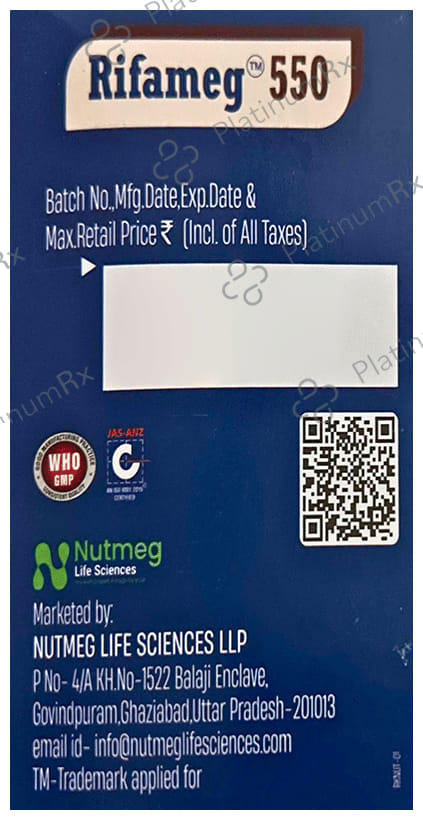 Rifameg 550mg Tablet 10s