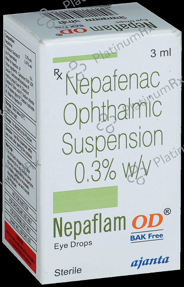 Nepaflam OD Eye Drop BAK Free 3ml