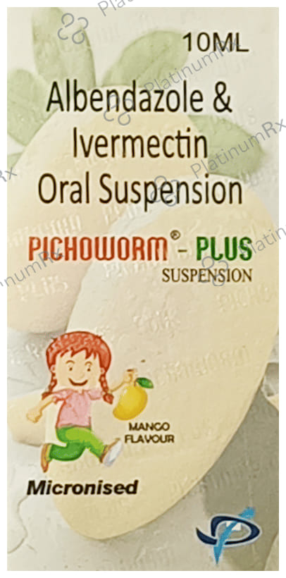 Pichoworm 200/1.5mg Plus Oral Suspension Mango 10ml