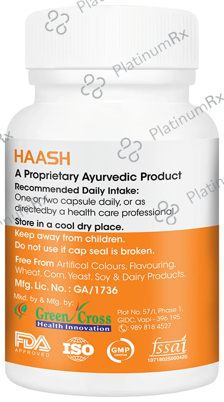 Vitagreen Haash 500mg Capsule