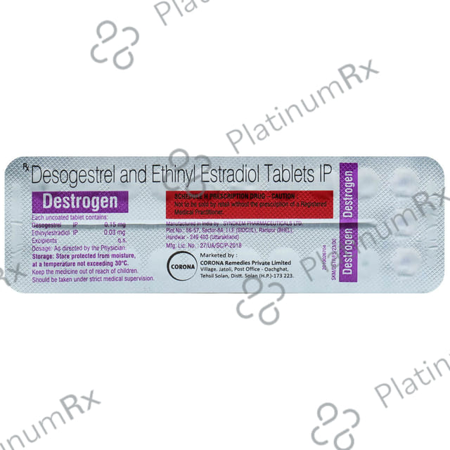 Destrogen 0.03 mg/0.15 mg Tablet