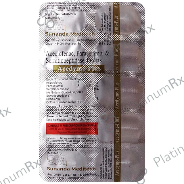 Acedyme Plus Tablet 10s