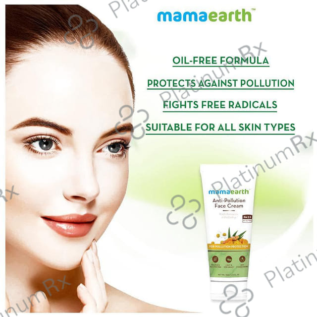 Mamaearth Anti-Pollution Face Cream - Paraben & Silicone-Free - For All Skin Types