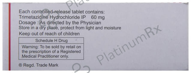 Metagard 60mg CR Tablet 10s