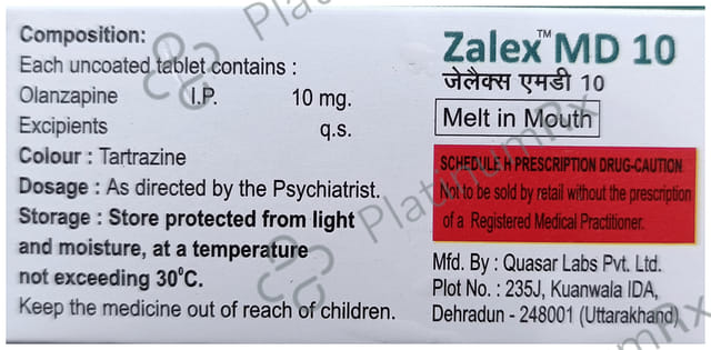 Zalex 10mg Tablet MD