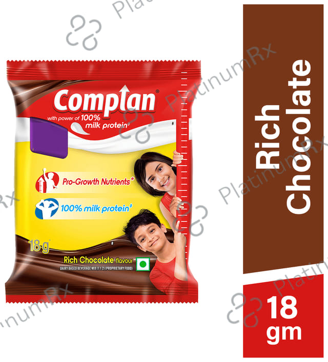 Complan 100% Milk Protein for Concentration, Memory & Growth - Flavour New Royale Chocolate
