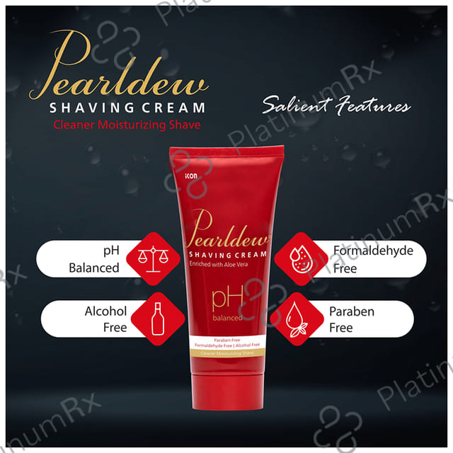 Pearldew PH Balanced Shaving Cream (100gm Each) 2 Tubes