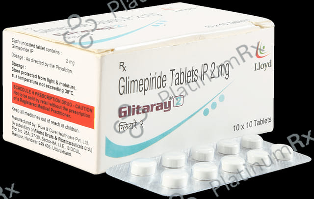 Glitaray 2mg Tablet 10s