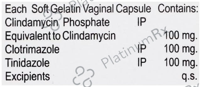 Vdm Forte 100/100/100mg Vaginal Capsule 7s