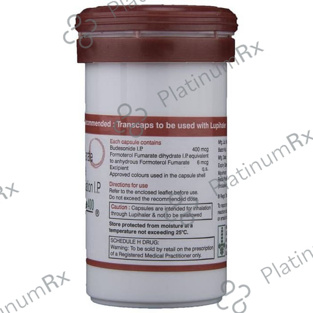 Budamate 6/400mcg Transcaps 30s