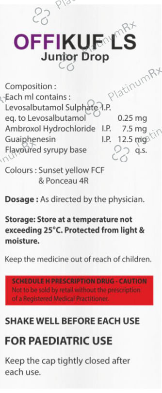 Offikuf LS Junior Oral Drops Strawberry 15ml