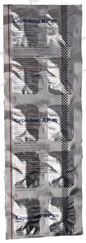 Cepodem XP 325 200/125mg Tablet 10s