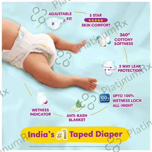 Pampers Taped New Baby Diaper NB 72s