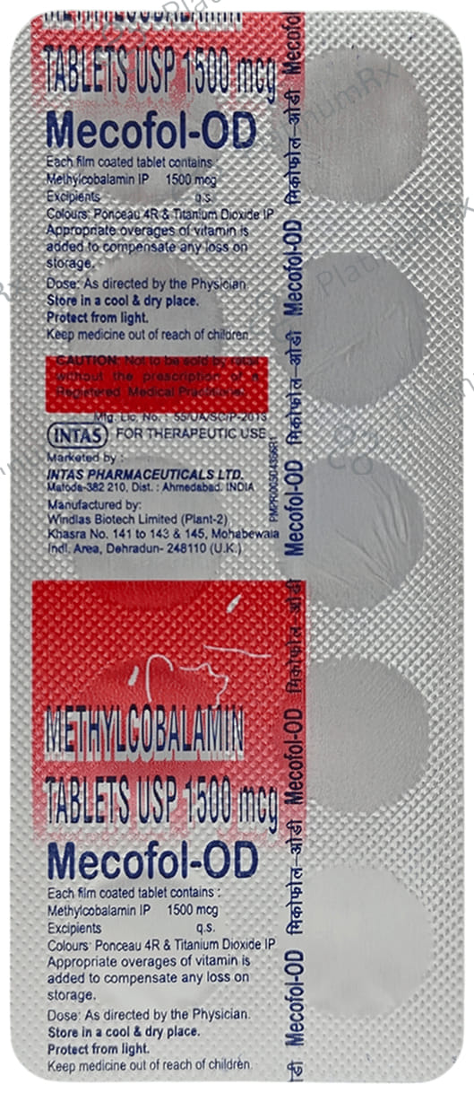 Mecofol OD 1500mcg Tablet 10s