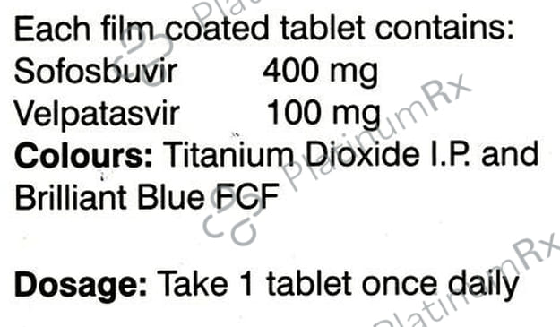 Velpanat 400/100mg Tablet 28s
