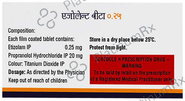 Ezolent-Beta 0.25 Tablet
