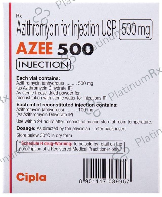 Azee 500mg Injection 5ml