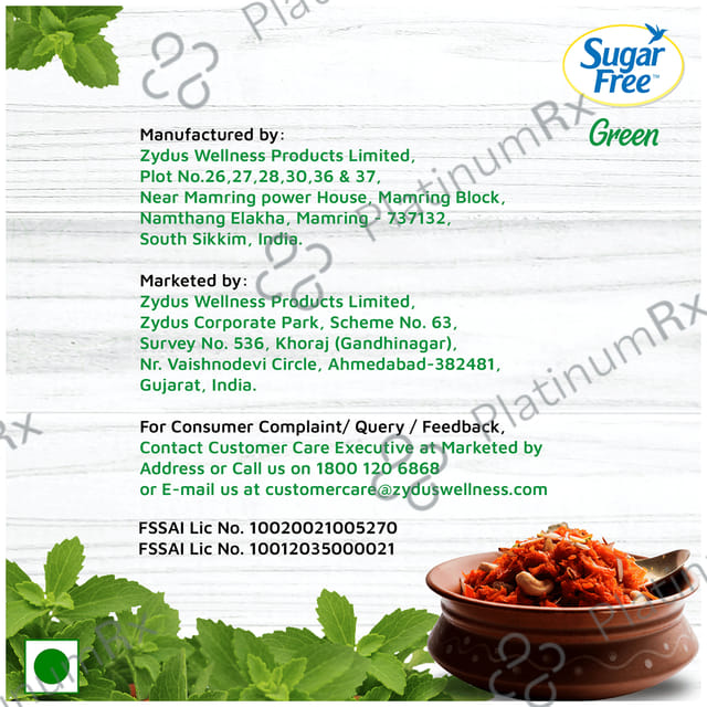 Sugar Free Green Stevia Sweetener Powder 200 gm