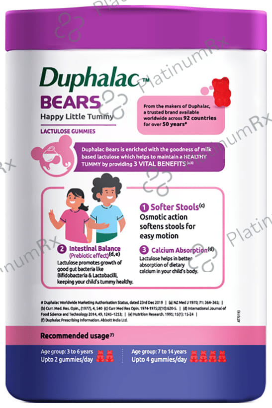 Duphalac Bears Lactulose Strawberry Gummy 30s