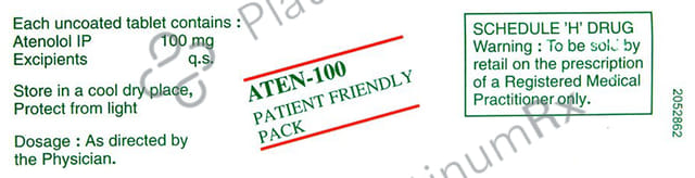 Aten 100mg Tablet 14s