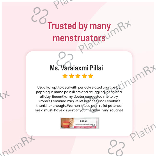 Sirona Feminine Pain Relief Patch