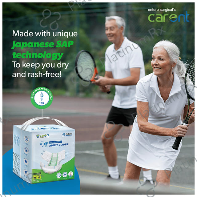 Carent Anti Bacterial Adult Diaper XL 10s