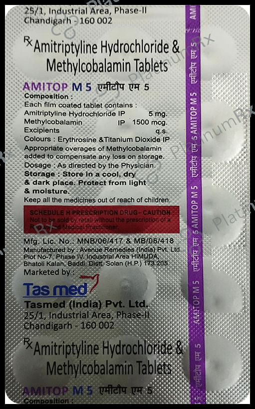 Amitop M 5/1.5mg Tablet 15s