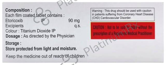 Etovax 90mg Tablet 10s Fibovil Pharmaceuticals Pvt. Ltd.