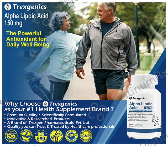 Trexgenics Alpha lipoic Acid Veg Capsule 60s