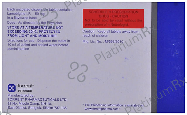 Lamitor DT 50mg Tablet 15s