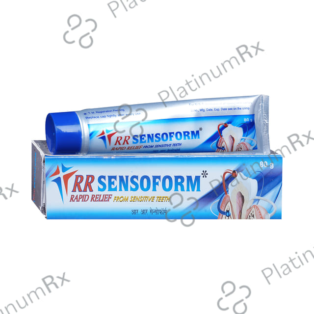 RR Sensoform Dental Gel Rapid Relief from Sensitive Teeth 80gm