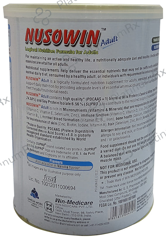 Nusowin Adult Nutrition Formula Chocolate Flavour Powder 200gm