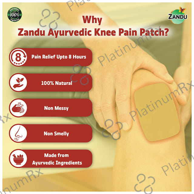 Zandu Ayurvedic Knee Pain Relief Patch