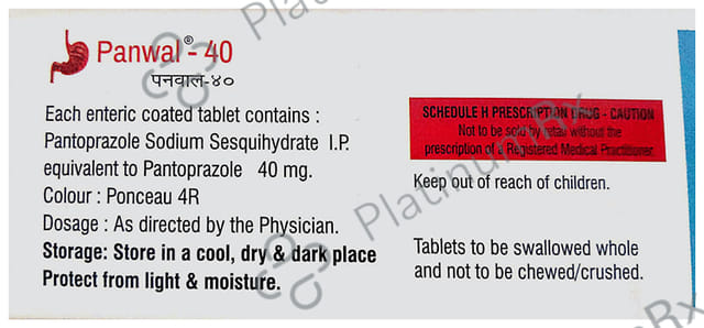 Panwal 40mg Tablet