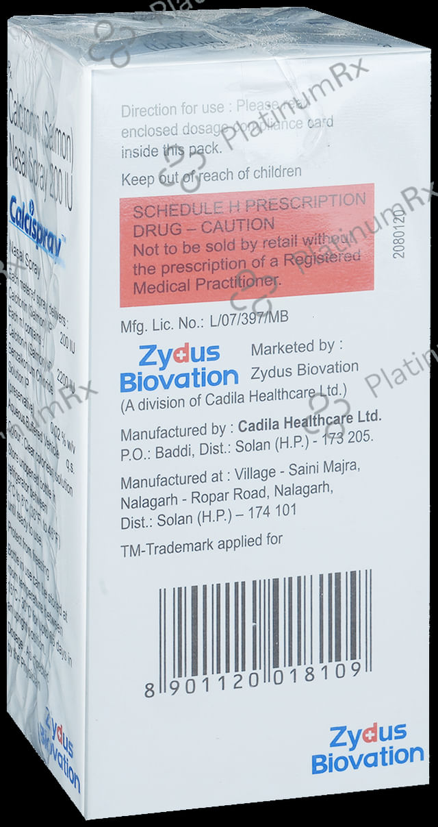 Calcispray 200IU Nasal Spray 6.5ml