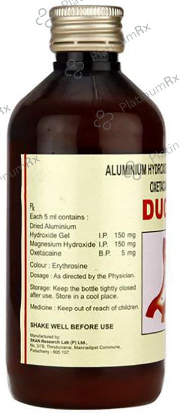 Ducaine 150/150/5mg Sugar Free Suspension 120ml
