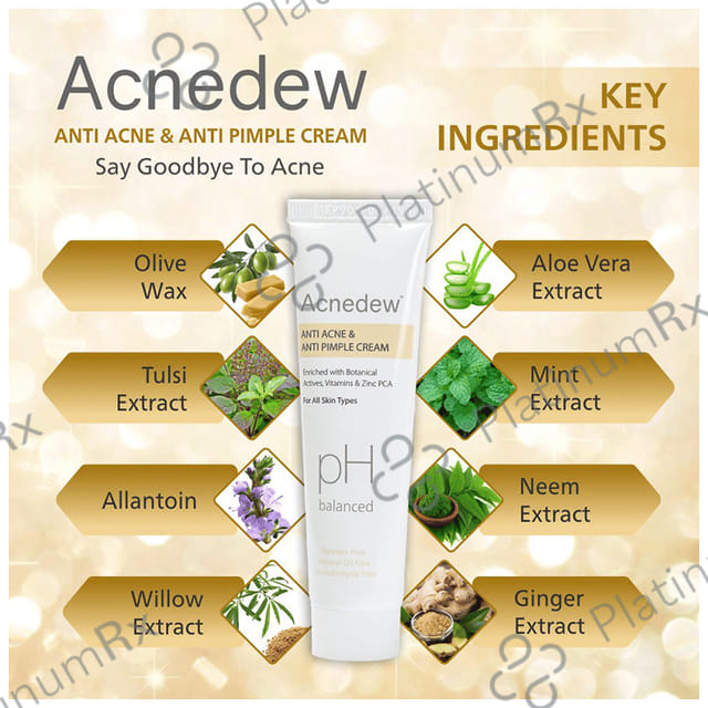 Acnedew PH Balanced Anti Acne & Anti Pimple Cream (25gm Each) 6 Tube
