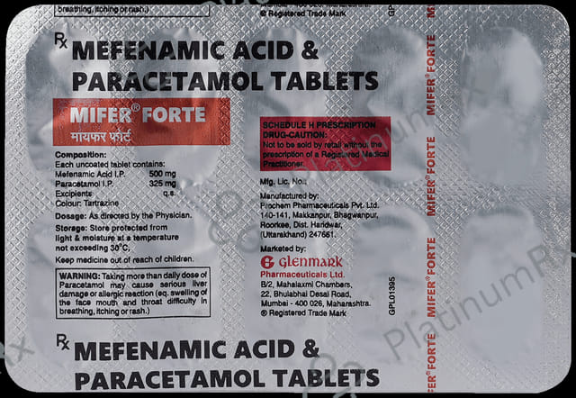 Mifer Forte 500/325mg Tablet 10s